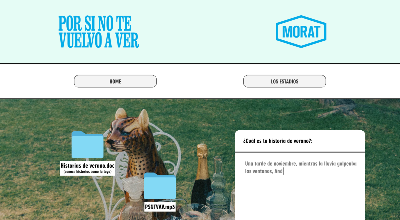 Sitio web Por Si No Te Vuelvo A Ver - Morat