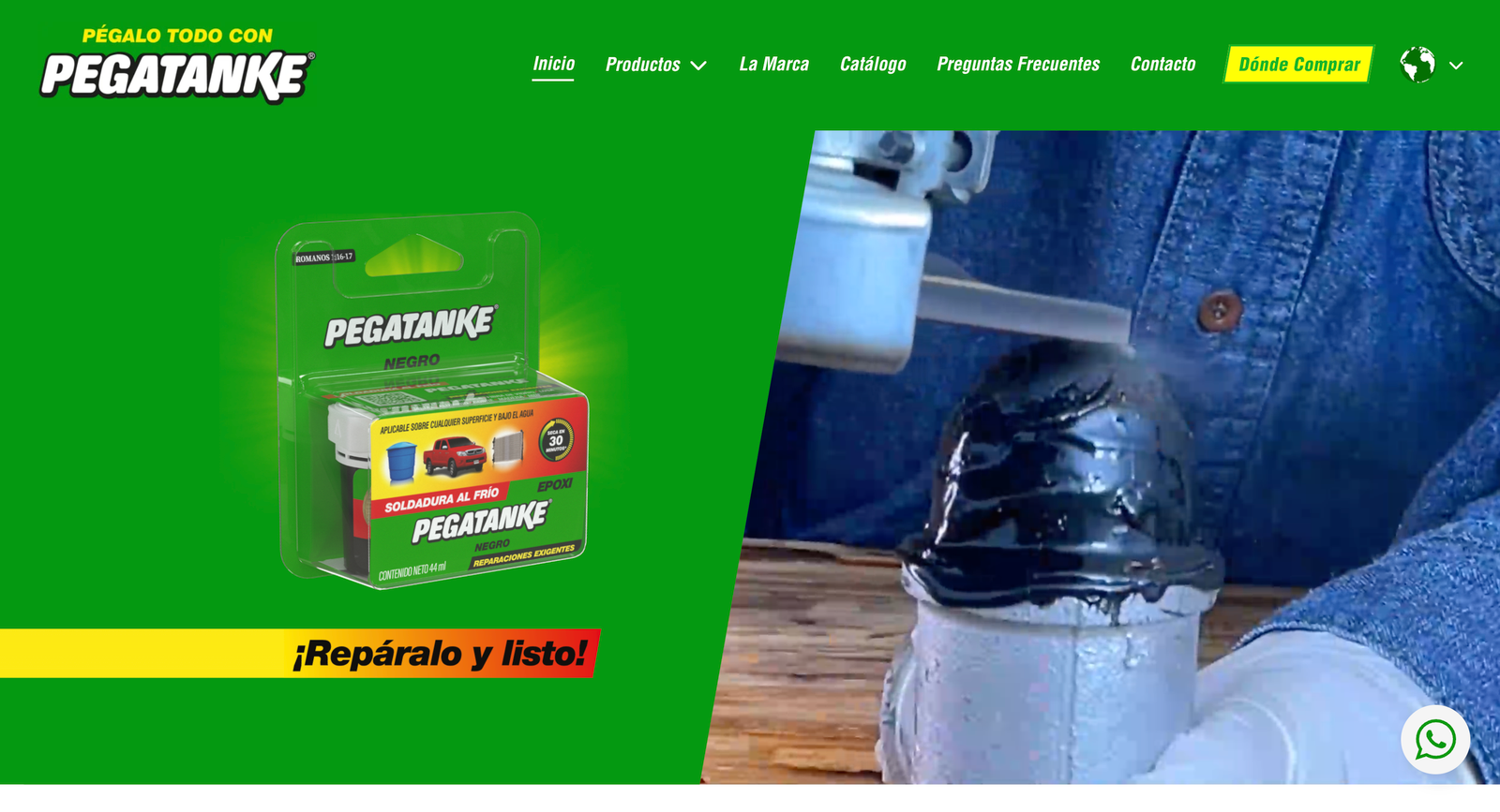Sitio web Pegatanke